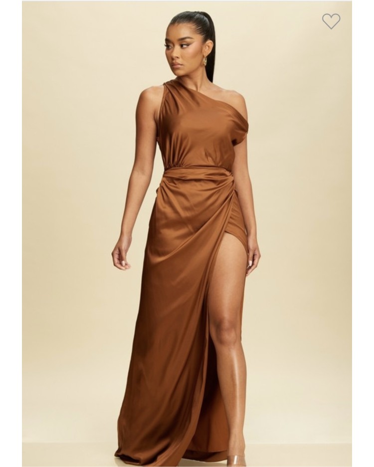 DRESS LD10850 CAFÉ