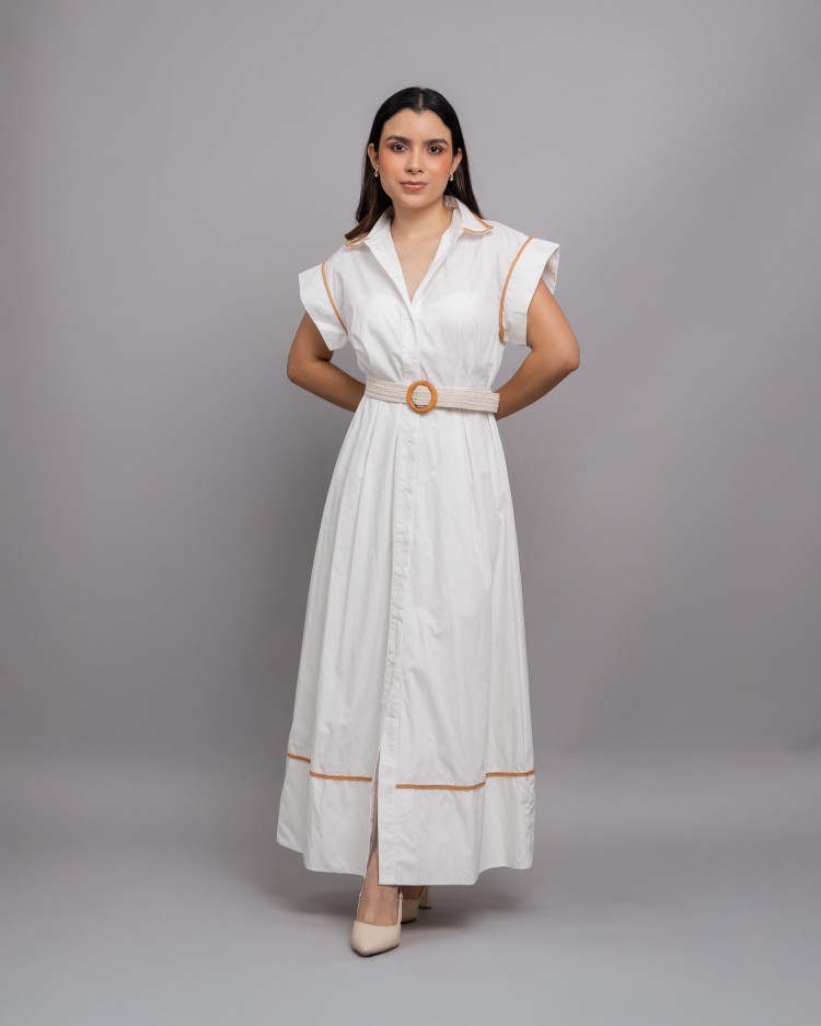 DRESS WHITE LALA