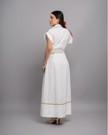 DRESS WHITE LALA