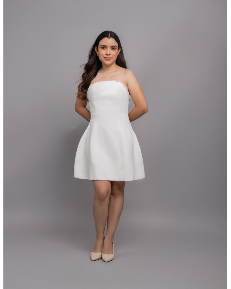 DRESS WHITE PERLA