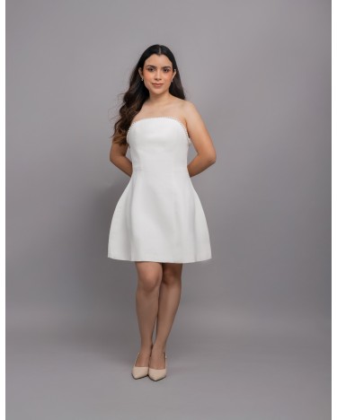 DRESS WHITE PERLA