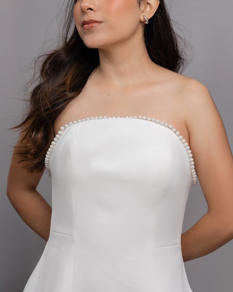 DRESS WHITE PERLA