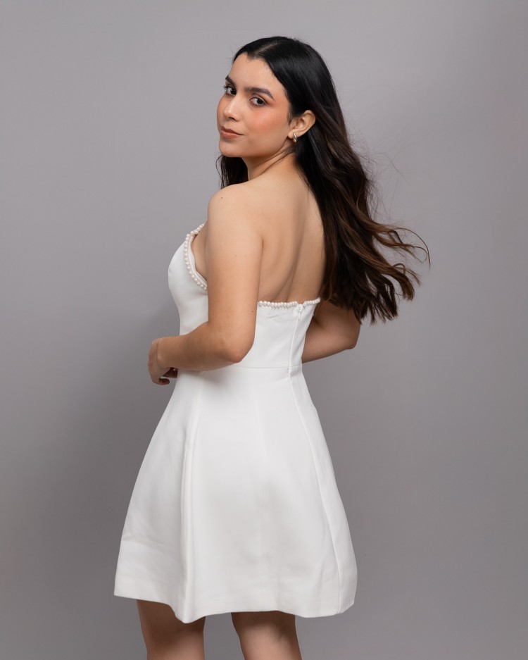 DRESS WHITE PERLA
