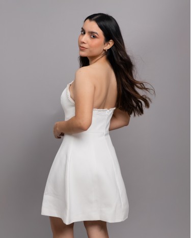 DRESS WHITE PERLA