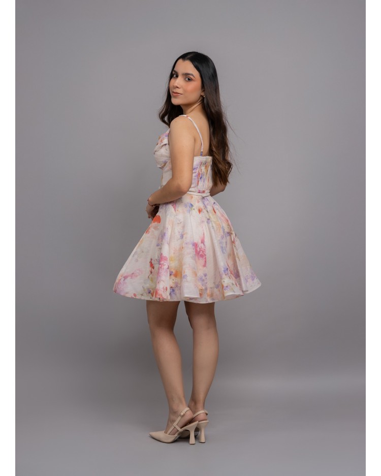 MINI DRESS MULTI ROS