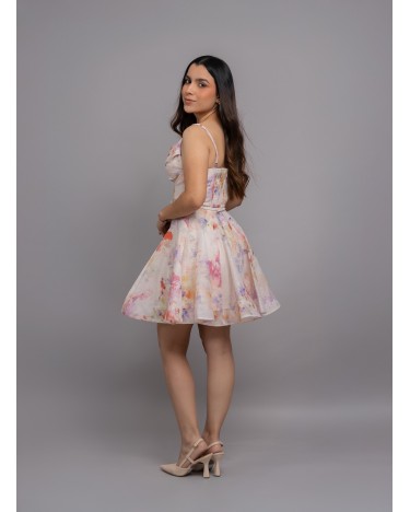 MINI DRESS MULTI ROS