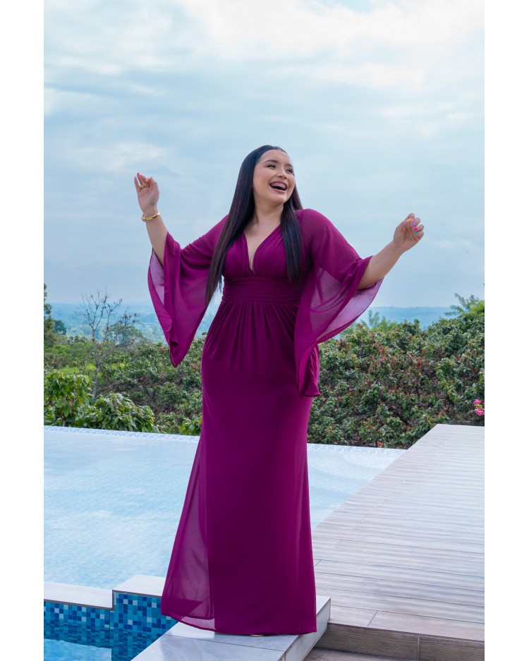 VESTIDO WINE MANI