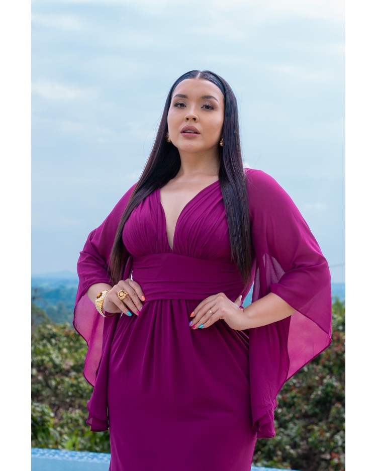 VESTIDO WINE MANI