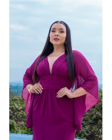 VESTIDO WINE MANI