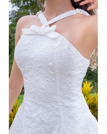 MINI DRESS FLOR WHITE