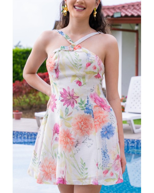 MINI DRESS FLORAL LUX