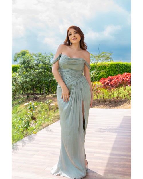 VESTIDO SIRENA VERDE