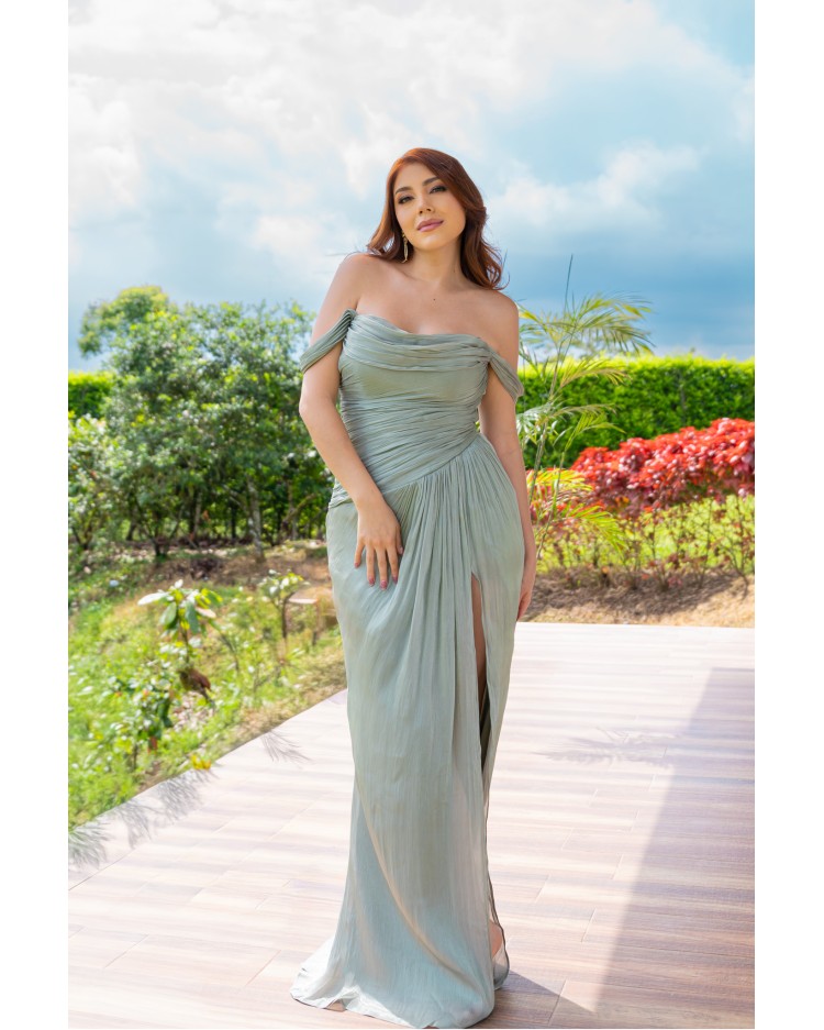 VESTIDO SIRENA VERDE